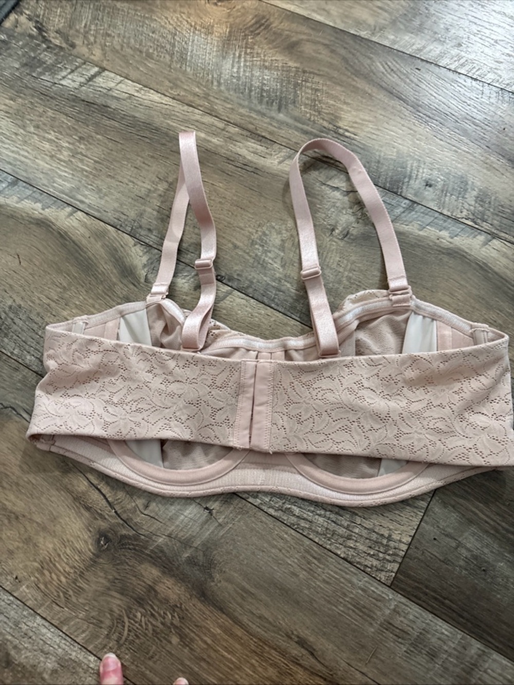 Torrid Strapless Unlined Bra Size 40D Dusty Rose Nude - Picture 4 of 6
